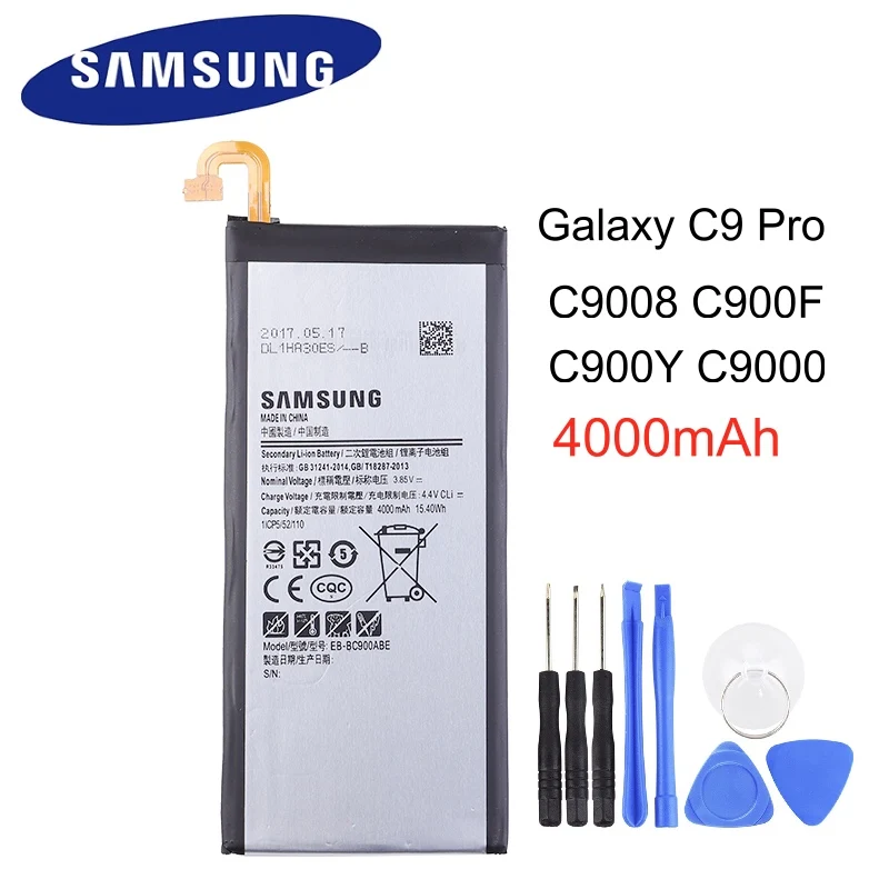 Оригинальный сменный аккумулятор для Samsung 4000 мАч Galaxy C9 Pro EB BC900ABE C9008 C900F
