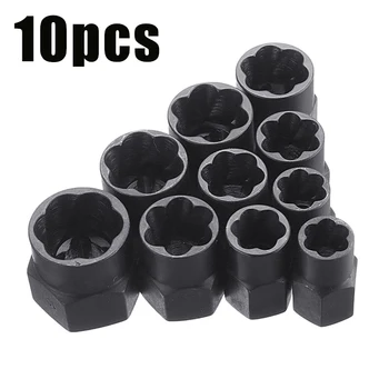 

10Pcs Damaged Nuts Screws Remover Workshop Equipment Puller Threading Tools Set