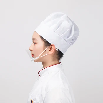 

10pcs Health Care Tools Transparent Masks Permanent Anti-fog Catering Food Hygiene Safety Plastic Kitchen Splash-proof Oil Mask