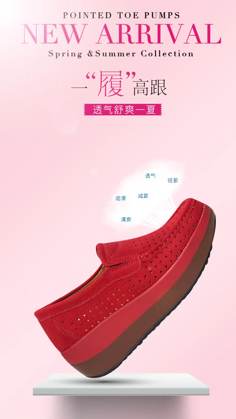 563ji Women Flat Platform Loafers Ladies Elegant Suede Leather Moccasins Shoes Woman Slip On Moccasin Women's blue Casual Shoes