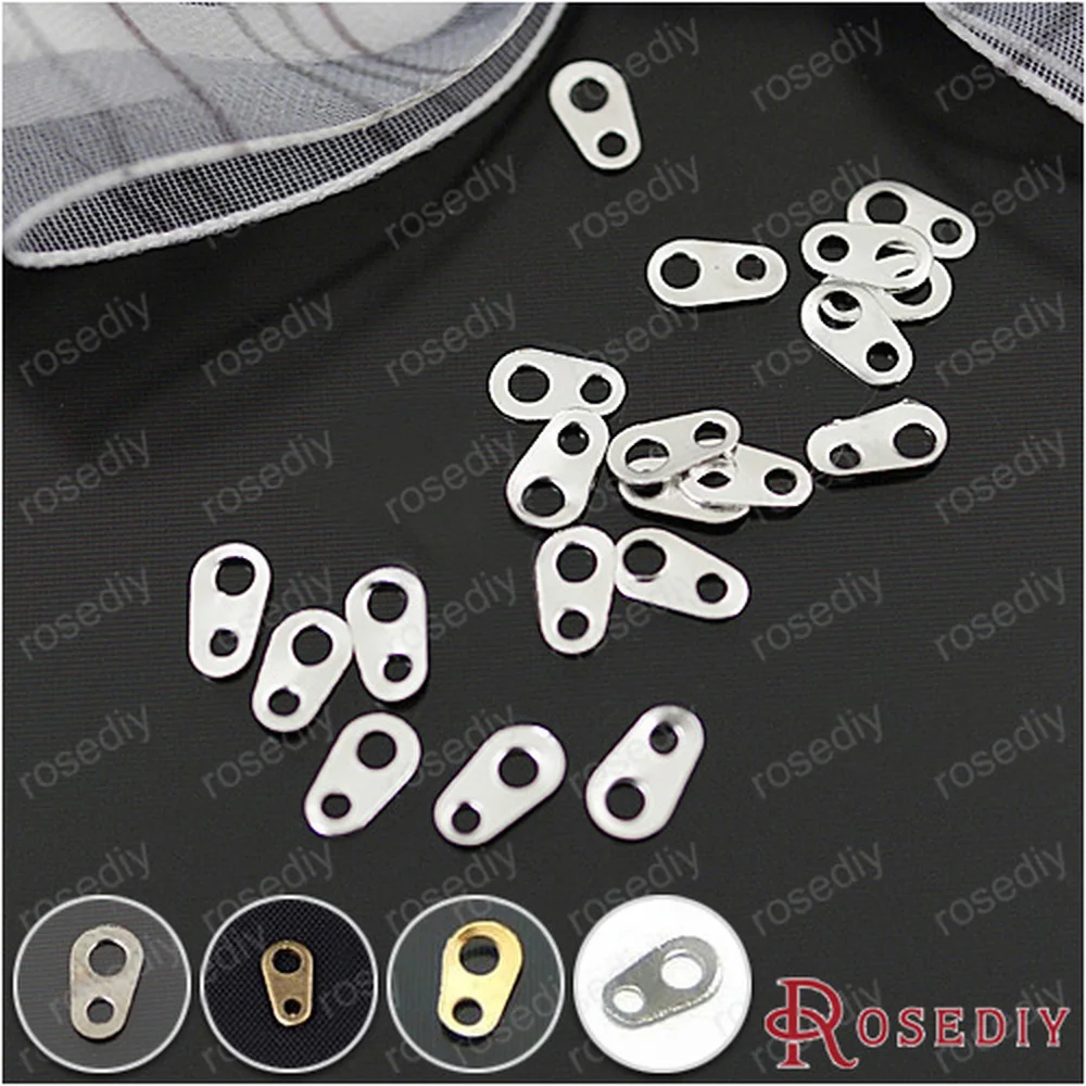

Wholesale 6*4mm Imitation Rhodium Iron Connectors Diy Jewelry Findings Accessories 15g Roughly 500 pieces(JM5059)