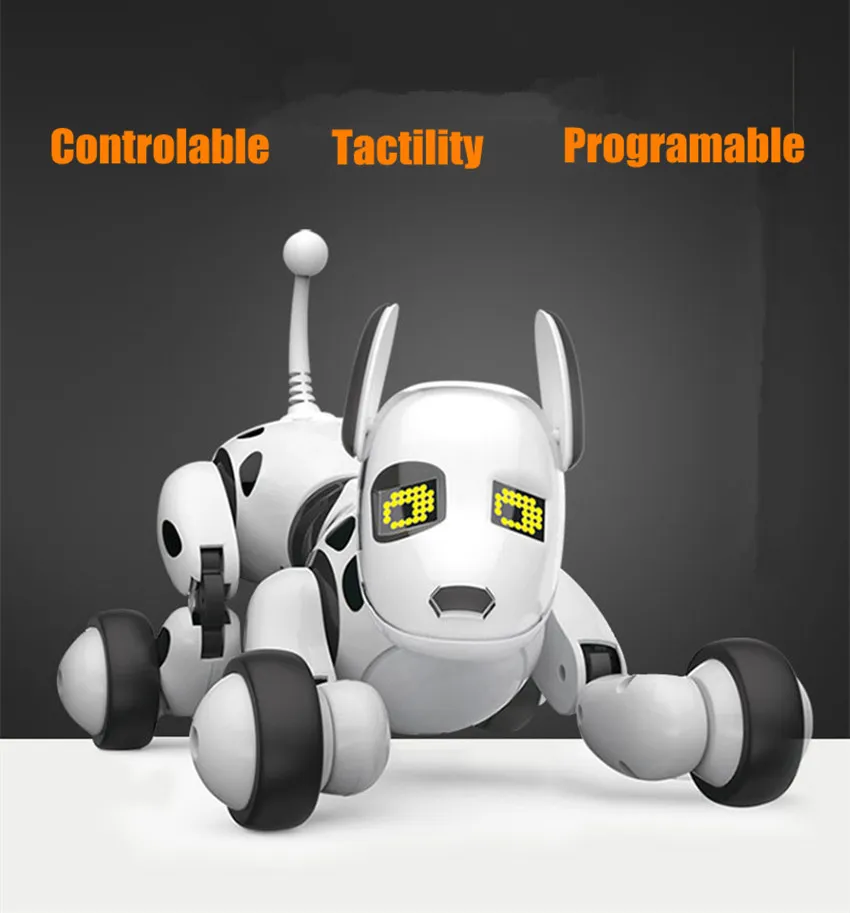 Programable 2.4G Wireless Remote Control Smart animals toy robot dog remote control toys kids toys Electronic toys робот собака Programable 2.4G Wireless Remote Control Smart animals toy robot dog remote control toys kids toys Electronic toys робот собака