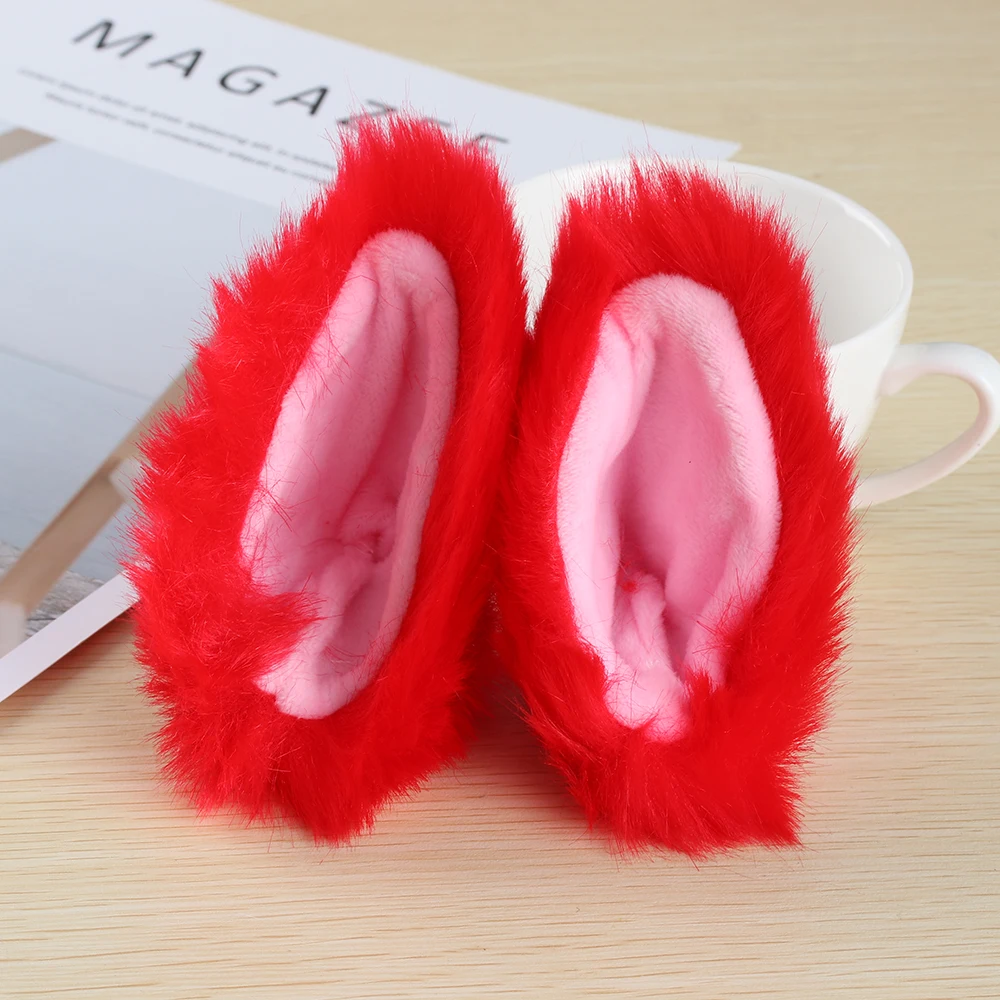 1 шт. обруч для волос и 1 пара шпильки милые кошачьи уши Лисичка плюшевая повязка для волос обруч косплей костюм головной убор ручной работы Горячая Мода аксессуары для волос