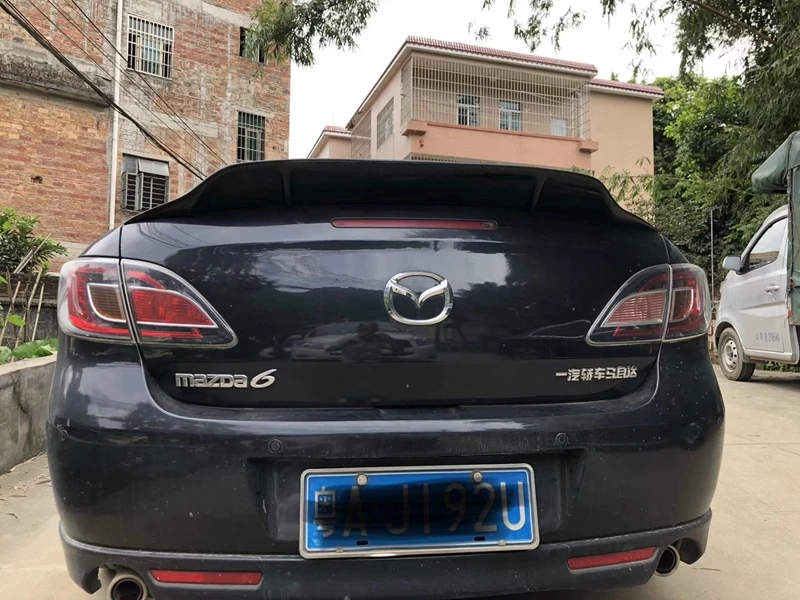 Для Mazda 6 2003-2011 украшение автомобиля спойлер Высокое качество углеродного волокна хвост R Стиль