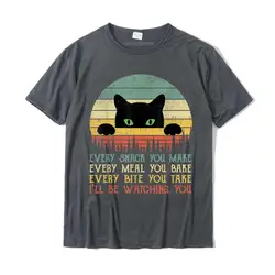 Every Snack You Make Funny Cat Parent T-Shirt - Custom Rife Printed Cotton Tee - XXXL (Dark Grey)