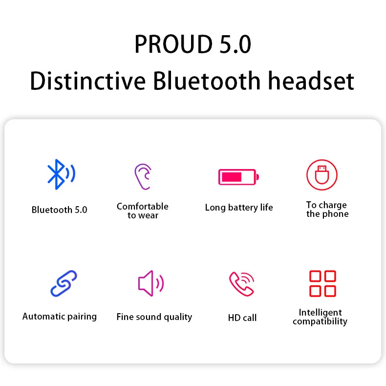 Bluetooth 5,0 Твин беспроводные Bluetooth наушники гарнитура стереонаушники наушники-вкладыши Встроенный микрофон с зарядной базой