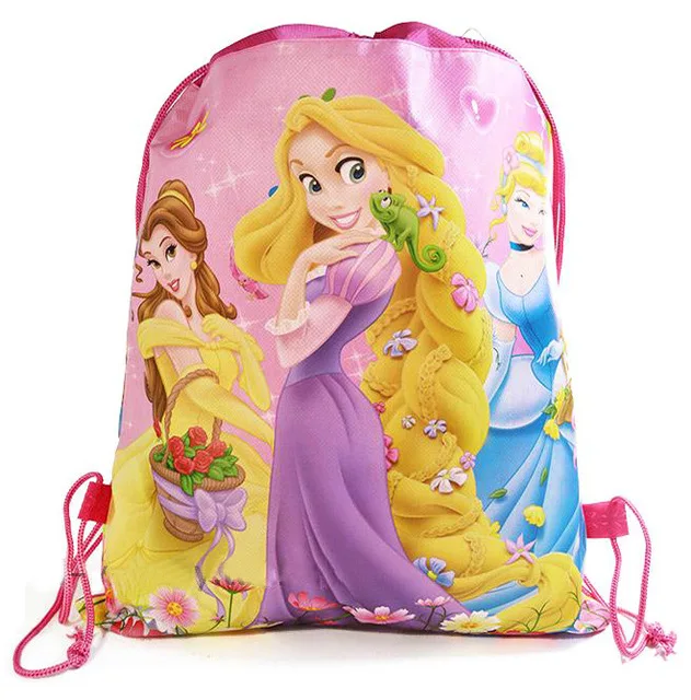Disney детский мультяшный рюкзак для плавания, двусторонний, нетканый, на шнурке, сумки для путешествий, водонепроницаемый, для хранения