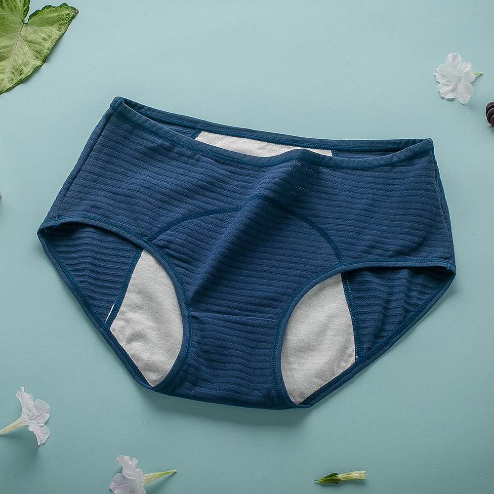 Menstrual Panties New Cotton Physiological Period Leak Proof Menstrual Panties Breathable Seamless Soft Fabric Women Underwear Breifs