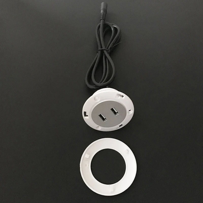 Dc5521 интерфейс 1,03 м двойной USB зарядный кабель для мобильного телефона Вход/Выход 5v2a зарядный зажим для мобильного телефона мебель