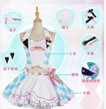

VOCALOID V Girl Racing Miku Hatsune Miku Racing suits Racing Cosplay Costume Women Dress For Women
