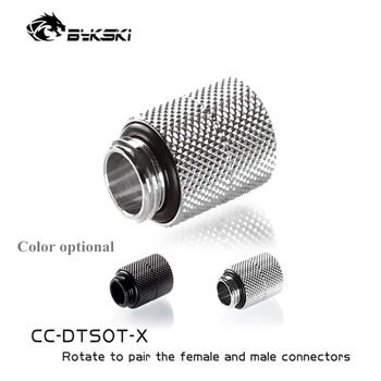 

Bykski Extender Rotate Fitting, M-F G1/4 Male-Female Thread, Diamond Pattern Butt Joint Adapter CC-DTSOT-X