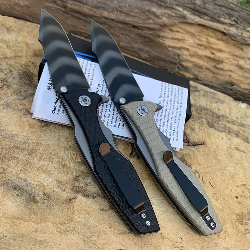 Online ZT 0393 Quick release lager folding messer 9CR14MOV stahl blatt + G10 blatt Griff taktik selbstverteidigung werkzeug
