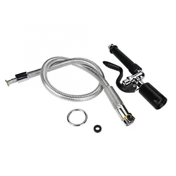 

Bathroom Kitchen Copper Spray Head Water Saving Faucet Pull Out Tap With Flexible Hose