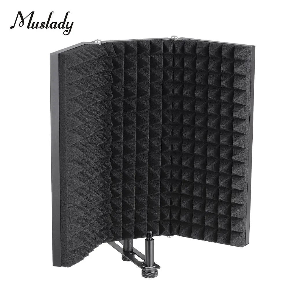 US $30.00 Professional Studio Recording Microphone Isolation Shield EVA Foam Sound Pop Filter Microphone Wind Screen with High Density