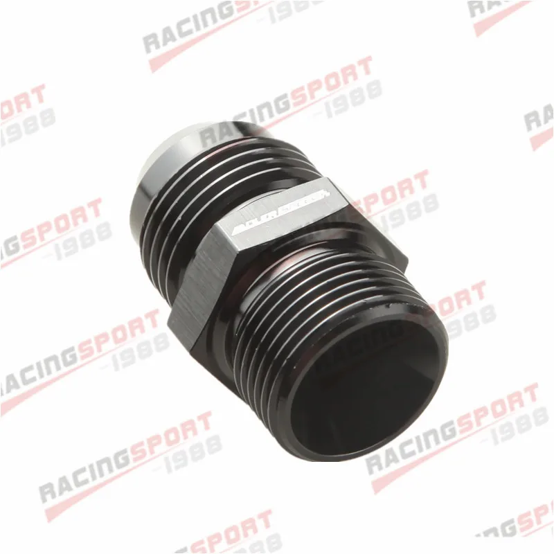 Metric Straight Flare Male Fitting Adapter Black mm 10AN AN-10 To M22 x 1.5