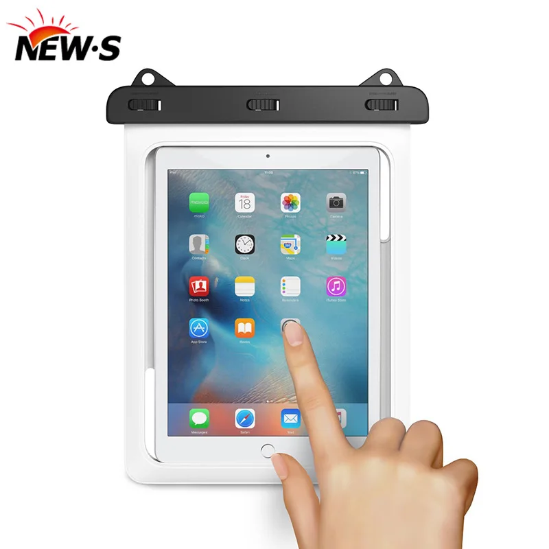Настраиваемый универсальный прозрачный сенсорный экран iPad водонепроницаемый мешок экологически чистый ПВХ открытый водонепроницаемый мешок дрейфующий