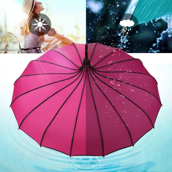New Hot Vintage Pagoda Umbrella Bridal Wedding Party Sun Rain UV Protective Umbrella SMD66