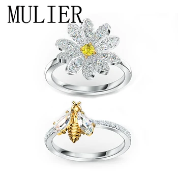 

High quality SWA fashion ETERNAL FLOWER ring set. Bees and daisies decorative ring to send girlfriend romantic best gift