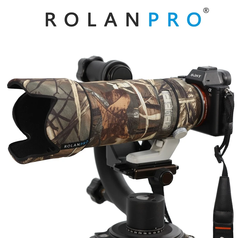 Rolanpro Nylon Waterproof Camouflage Lens Cover For Sony Fe 70200mm F