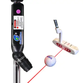 

Golf Clubs Putter Aiming Device Push Rod Laser Sight Putt Trainer Golf Practice Aid On For Indoor Teaching Golf Training Aid