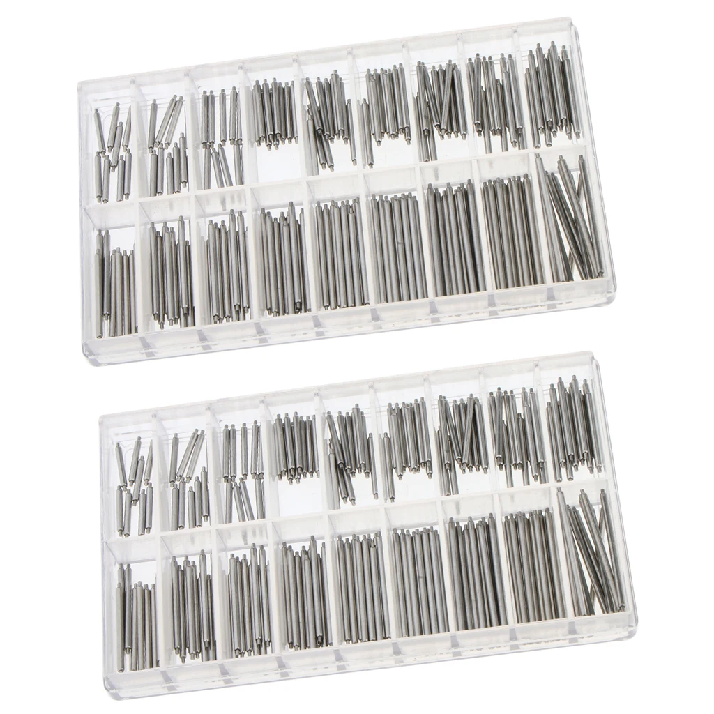 360Pcs Stainless Steel Watch Band Spring Bar Removal Tool Pin 1.5/1.8mm Dia