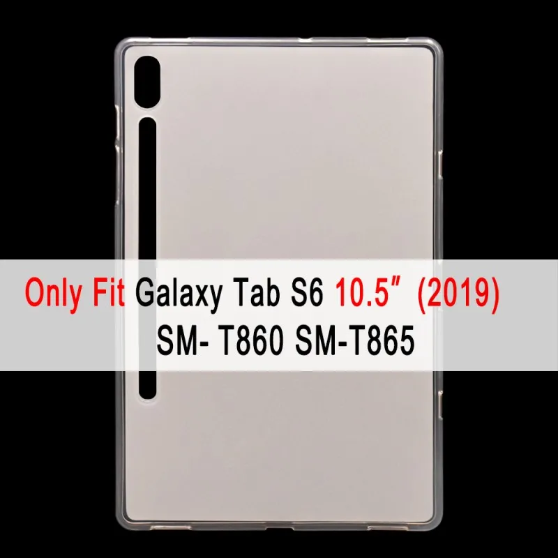 SM-T860 SM-T865 Силиконовый мягкий чехол для samsung Galaxy S S2 S3 S4 S5e S6 10,5 9,7 8,4 8,0 T860 T865 T800 T810 T820 T830 T720 T710 T700 чехол Funda - Цвет: SM-T860 SM-T865