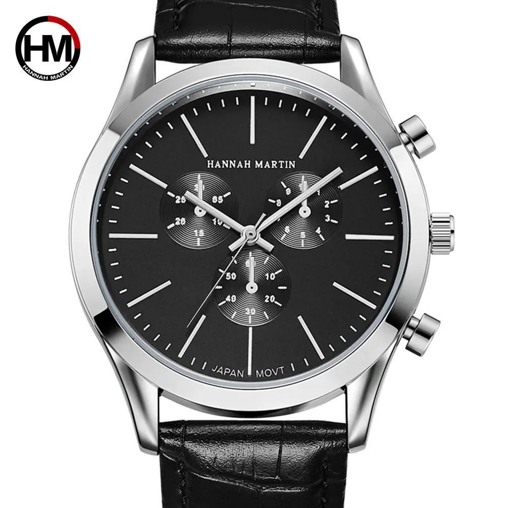 

Hannah Martin Masculino Wrist Watches Men 2019 Top Brand Luxury Stainless Steel Dial Multifunction mens gifts doobo i watch