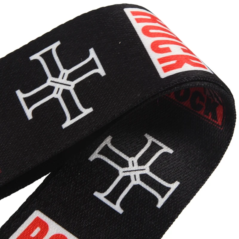 PUNK Polyester painted guitar strap folk guitar / acoustic guitar strap Black rock