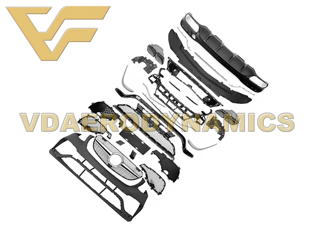 Подходит для 15-19 Benz W166 C292 GLE300 GLE350 GLE500 Coupe VAD GLE63 полный корпус комплект передний