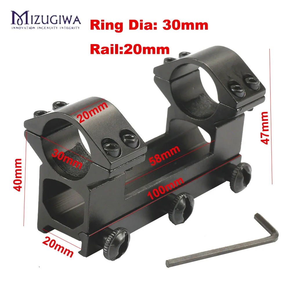 One Piece High Profile Double Ring Alloy Rifle Scope Mount Rings Mounts 30 /25.4 mm 11mm Dovetail Rail Caza Hunting Accessories