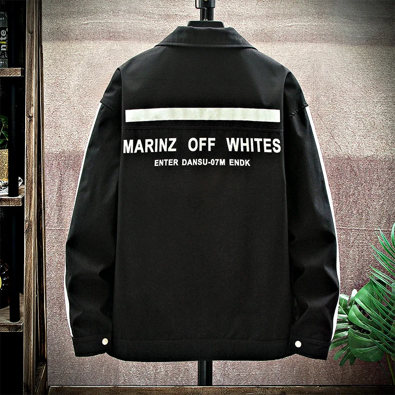 Buy Casual Jacket Men Autumn Spring Windbreaker Casual Printed Bomber Jackets Male Outwear Zipper Coat Streetwear Male Outwear,ZA335