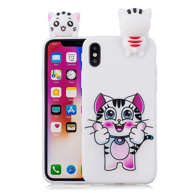 Чехол Funda для iPhone 11 Pro Max 3D единорог Панда Сова силиконовый TPU чехол на для iPhone 5S, SE 6 6S 7 8 Plus X XS Max XR чехол Coque - Цвет: 9