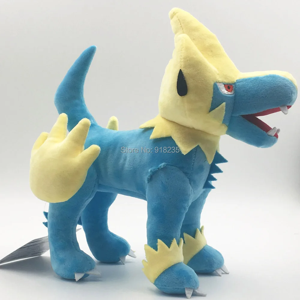 Manectric 27 см милая плюшевая кукла аниме мультфильм мягкая детская Вечеринка Подарочные мягкие игрушки розничная