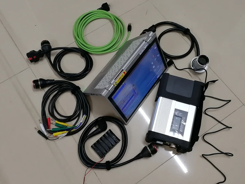 MB Star C5 SD Compact 5 с б/у планшет CF-AX2 i5 Mini SSD V12. программное обеспечение X DTS Vediamo HHT авто для Mercedes диагностический инструмент