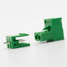 10 sets ht5.08 2pin Terminal plug type 300V 10A 5.08mm pitch connector pcb screw terminal block