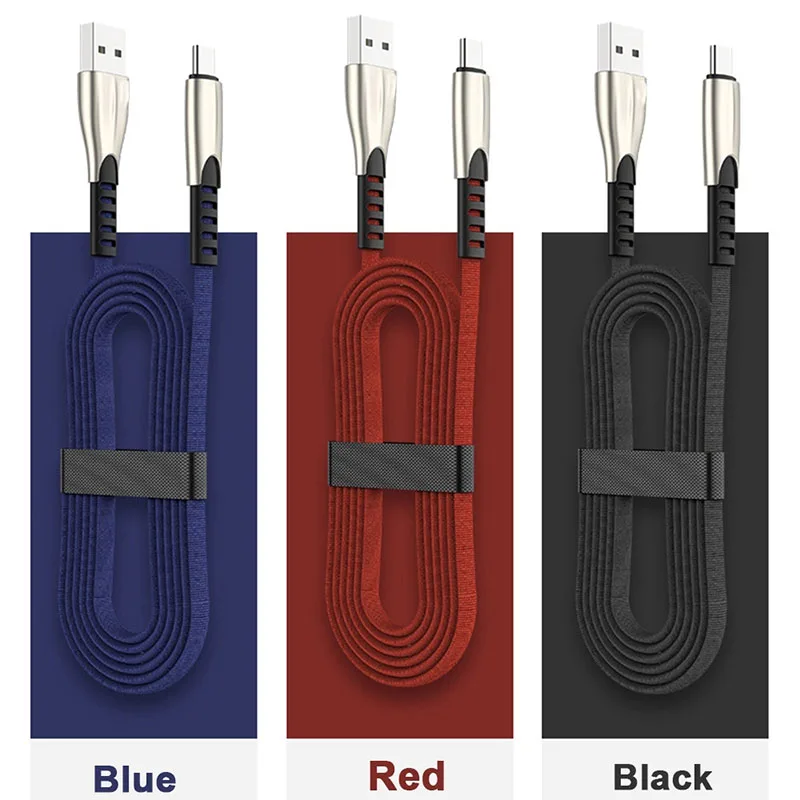 ARTAK usb type C кабель для samsung S10 S9 S8 Быстрая зарядка type-C зарядный кабель для мобильного телефона для huawei P30 Pro USB C кабель - Цвет: black