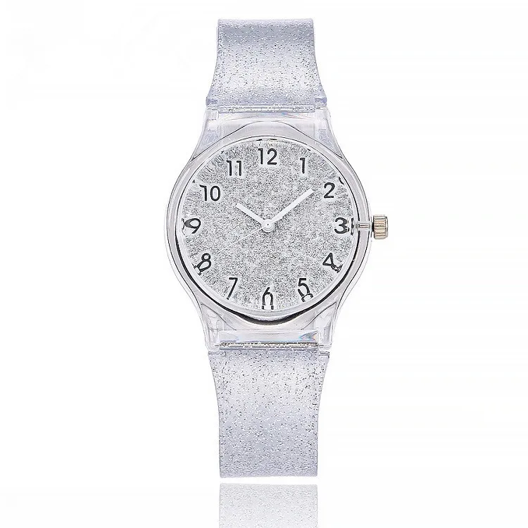 

Fashion Ladies' Watch Geneva New Style Colorful Silica Gel Students Watch Simple Stars with Numbers Quartz Watch
