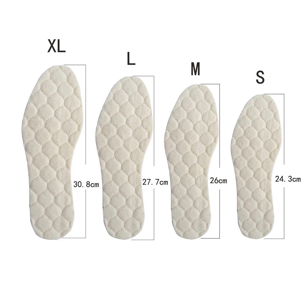 Winter Artificial Wool Warm Shoe Pad Shoes Insoles Unisex Shoe Pad for Snow Boots Shoes Aluminum Film Warm Insole