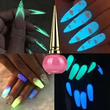 Светящийся лак для ногтей светильник для украшения ногтей в ярком матовом флуоресцентном Лаке для ногтей