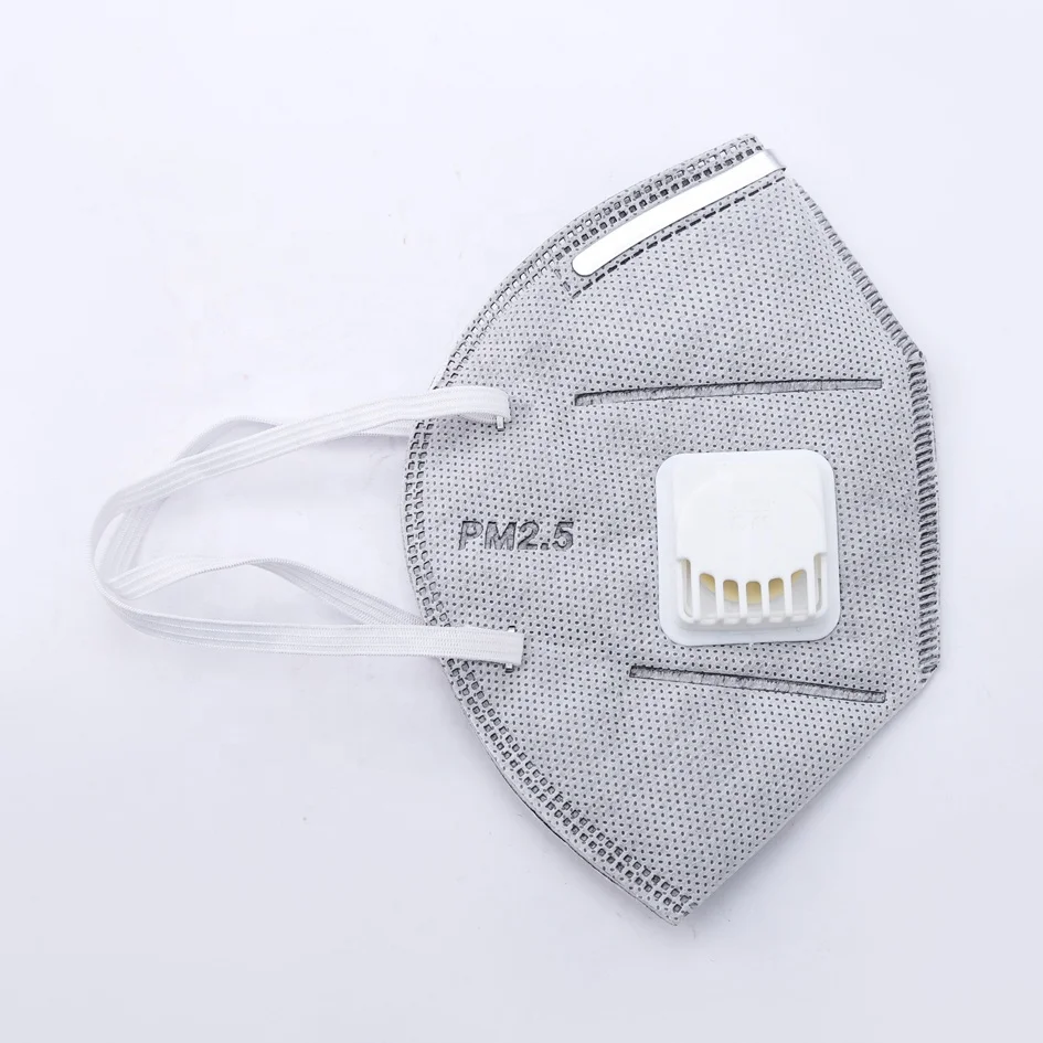 20 шт./партия N95 Tie-on Антивирусная маска Пылезащитная маска с активированным углем w/воздушный клапан одноразовый фильтр коробка из 20 масок, KJJK21015