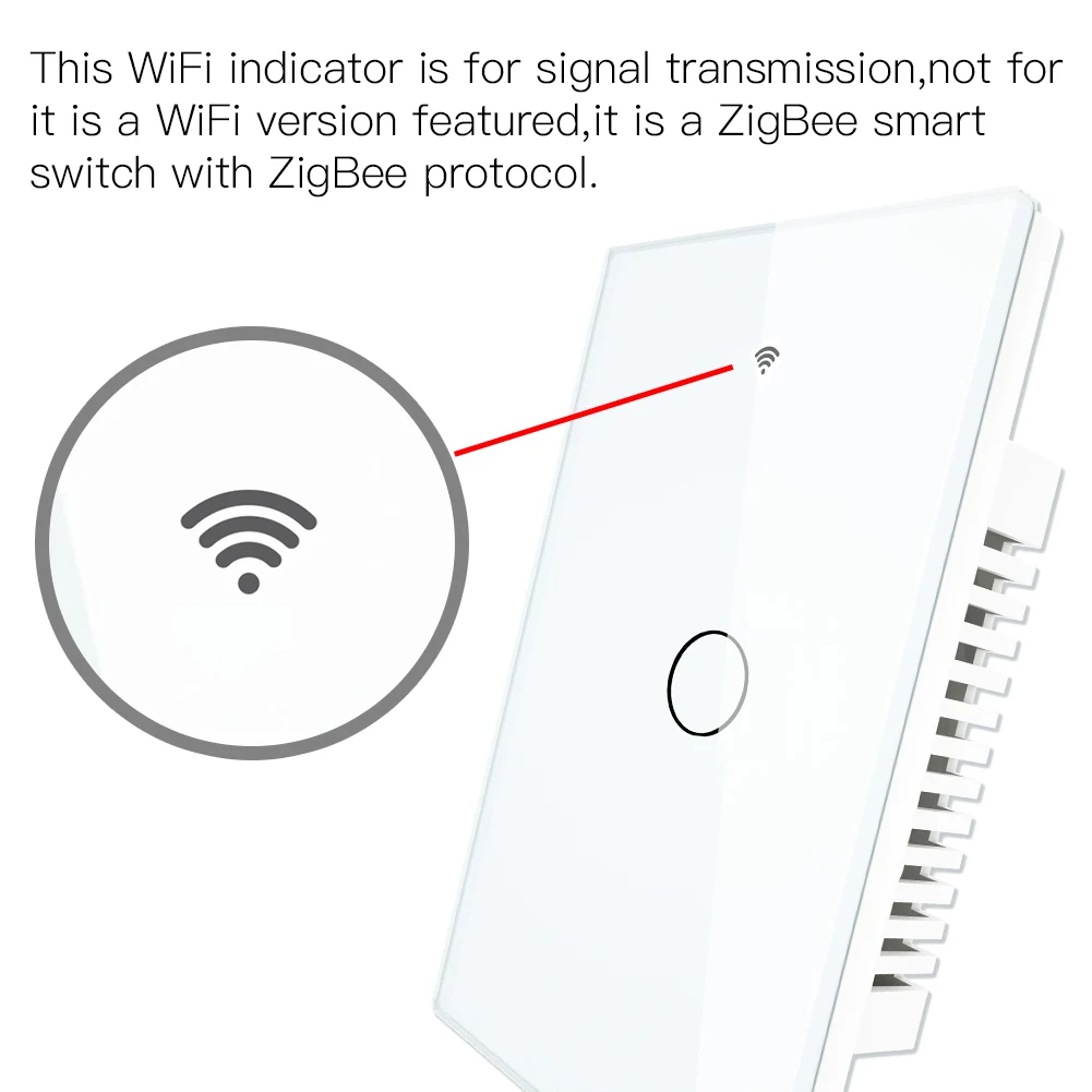Interruptor de Luz Inteligente do Toque da Parede de Zigbee com Neutro Esperta do Capacitor Trabalha com Alexa Cubo do Google Nenhum Neutro Nenhuma Vida Tuya Exigido - 19 nenhuma vida esperta do capacitor tuya trabalha