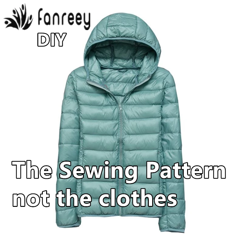 

Men's Thin Down Jacket Coat Sewing Patterns DIY Easy pattern for Sewing WW-M770