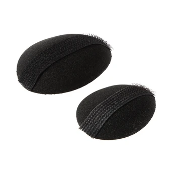 

2pcs Woman Beauty Volume Hair Base Bump Styling Insert Pad Tool Sponge Hair Maker Pad Styling Hair Base Black Top Quality