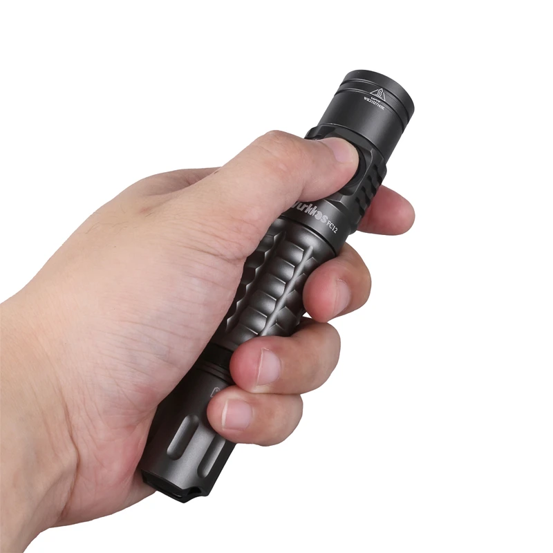 LED Flashlights Rechargeable Torches Tactical 2000lm ATR Power Indicator USB-C IPX8 EDC Camp Lighting Wurkkos FC12 18650 SFT40