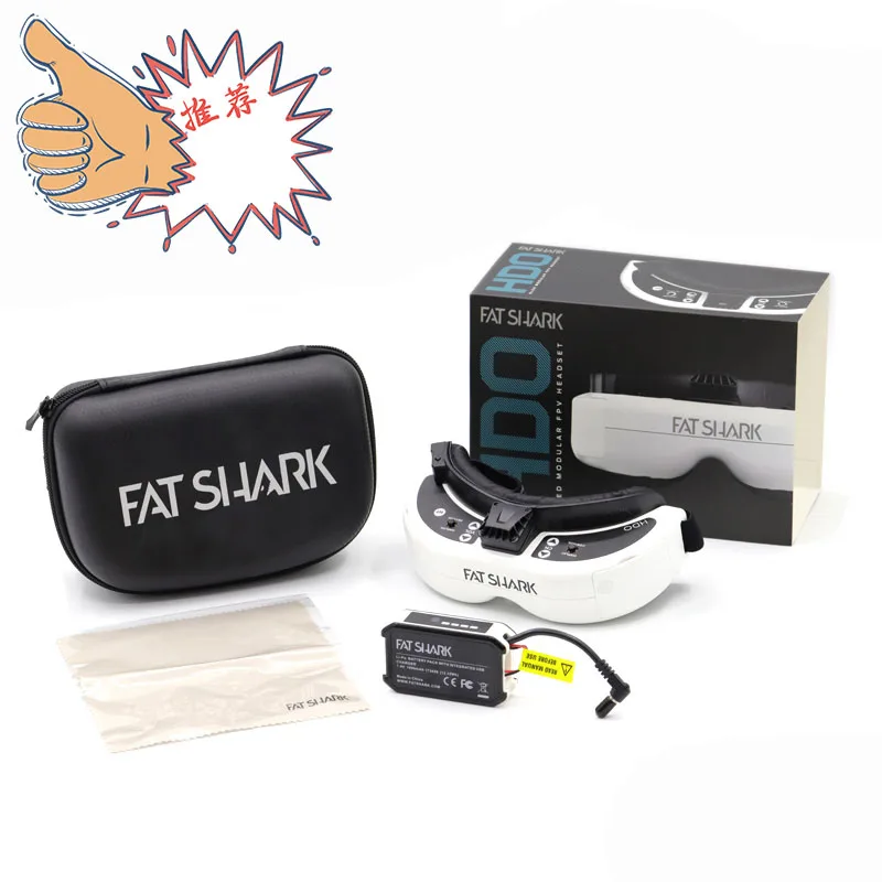 Видеогарнитура dominator fatshark hdo 2 fpv-очки 1280x960 OLED-дисплей 46 градусов обзора 4:3/16:9 для