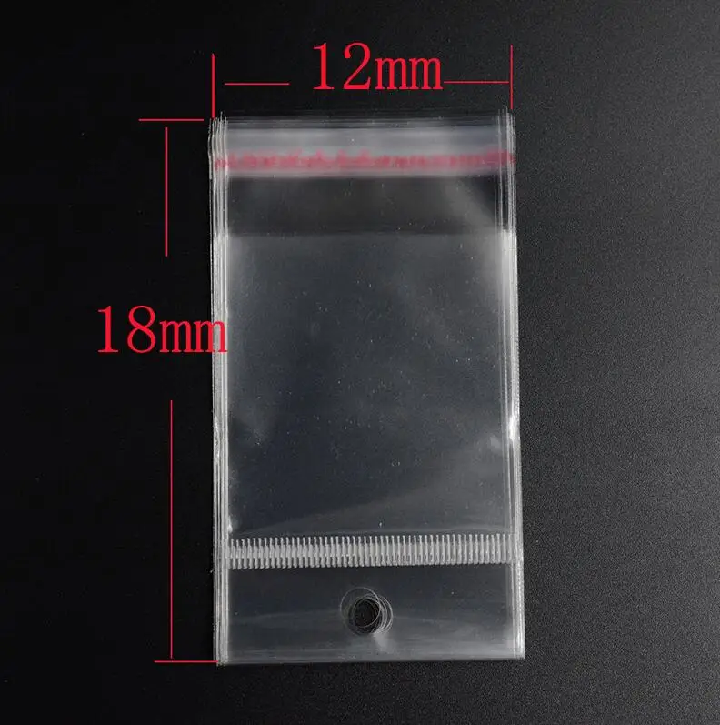 Various Clear Self Adhesive Seal Plastic Bag Pouch OPP Packing Bags Hang Hole