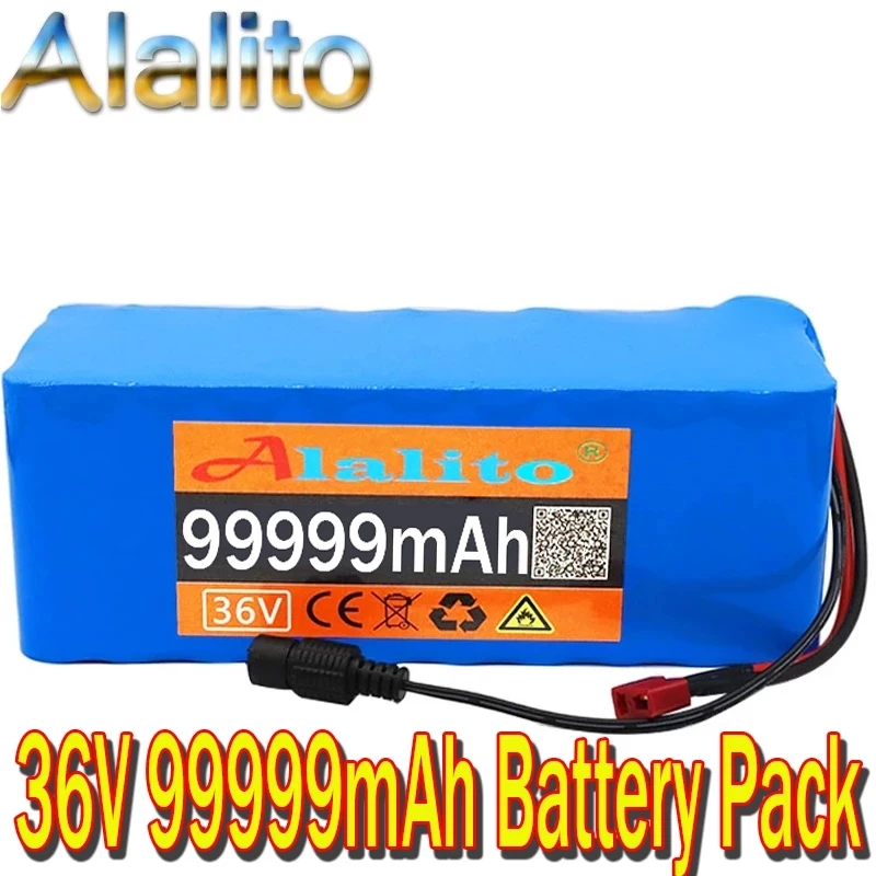Аккумулятор 36 В 10S4P 99 999ah аккумулятор 1000 Вт в 99999 мАч для электровелосипеда BMS |