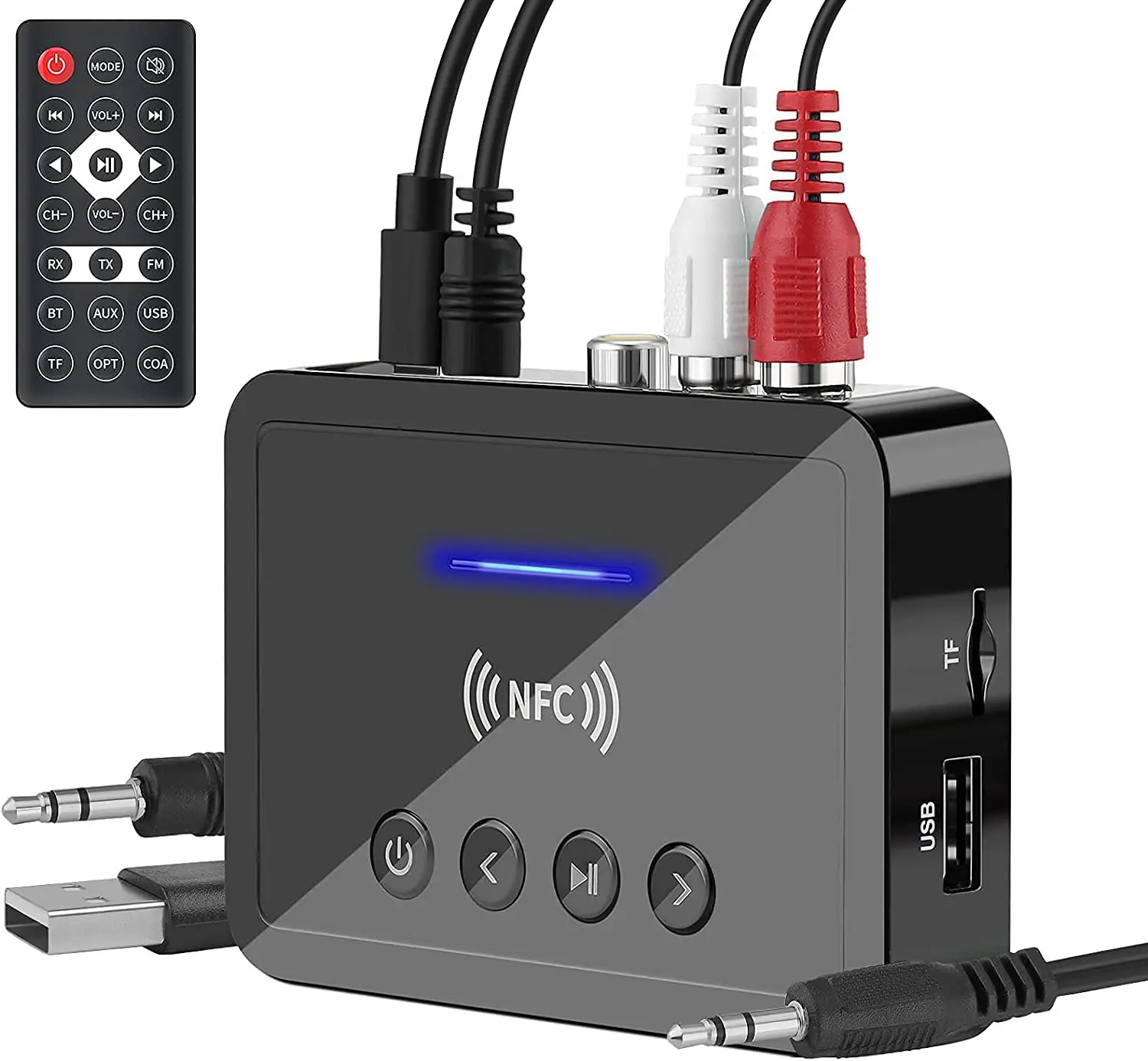 Приемник-передатчик Bluetooth 5 0 3 в 1 беспроводной адаптер мм AUX RCA для HiFi стерео аудио