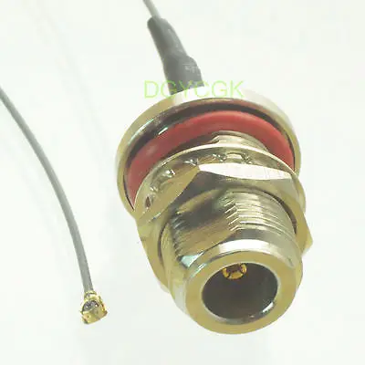 DHL/EMS 50 шт. кабельный разъем Jack N bulkhead к IPX U. fl женский 1,13 Перемычка мм косичка "-h2