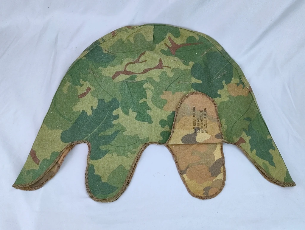 tomwang2012.Vintage VIETNAM WAR US MITCHELL camouflage REVERSIBLE HELMET COVER military helmet netting